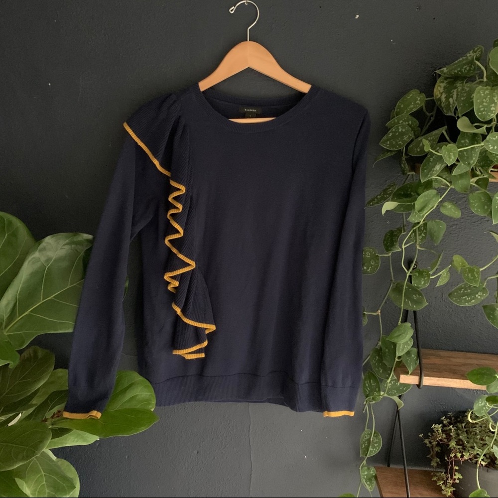 Halogen | Ruffle Sweater - Picture 2 of 6